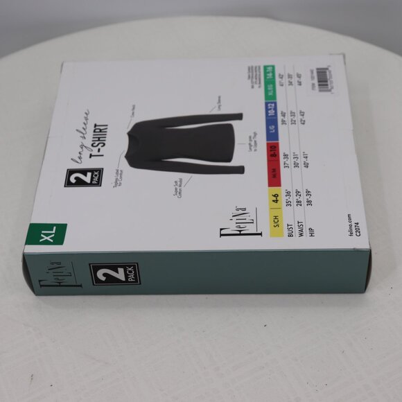 Felina Long Sleeve 2-Pack T-shirt Size XL New in Box - Picture 8 of 8